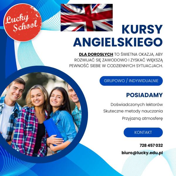 Kursy angielskiego dla dorosłych w Lucky School Warszawa